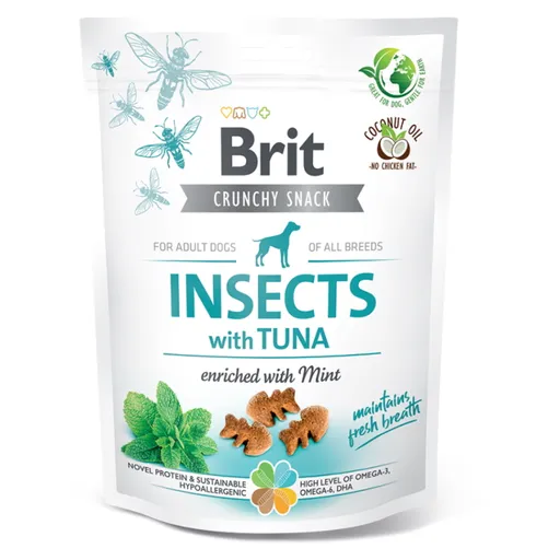 BRIT Care Crunchy Snack Insects with Tuna maškrty pre psov 200 g