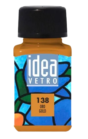 MAIMERI IDEA VETRO - Farby na sklo 138 - gold, 60 ml
