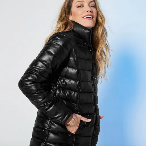 Nepremokavá prešívaná bunda na zips