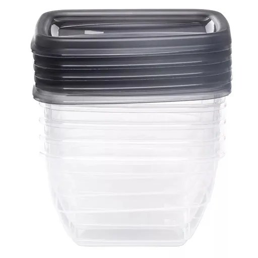 CURVER Sada dóz na potraviny VEDO 5x0,25L | transparentná / sivá