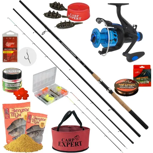 Carp expert prút set advancer method 3,9 m 50-100 g