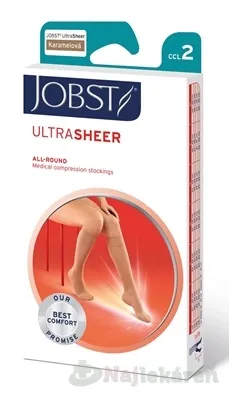 Jobst UltraSheer punč.lýtk.bez šp. karam.