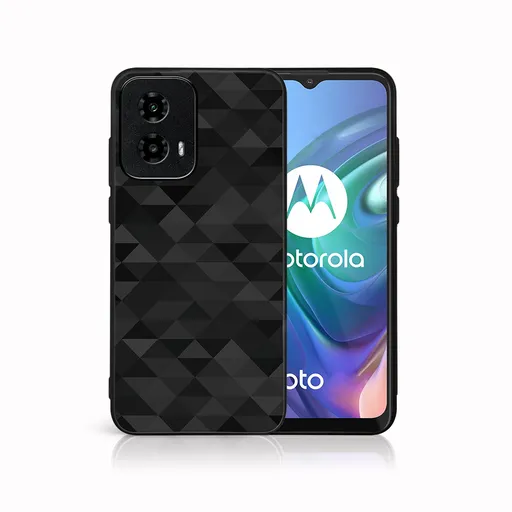 MY ART Ochranný kryt pre Motorola Moto G34 5G BLACK TRIANGLES (232)
