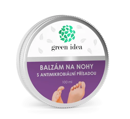 Balzam na nohy s antimikrobiálnou prísadou – 100 ml – Green idea