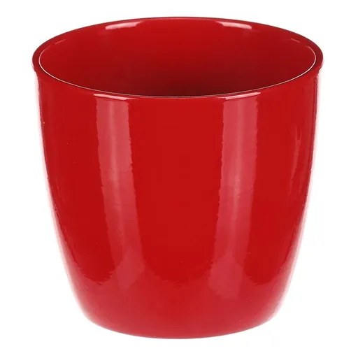 Keramický obal na kvety Terakota, pr. 12 cm, červená