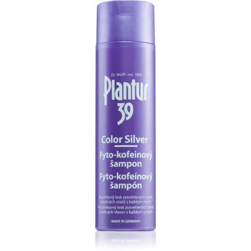 Plantur 39 Color Silver kofeínový šampón neutralizujúci žlté tóny 250 ml