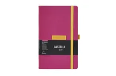Castelli Shell Fuchsia linajkový zápisník L A5