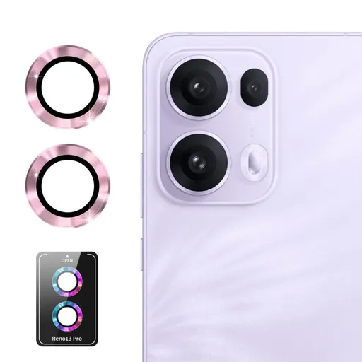ENKAY ALU Sklo pre fotoaparát Oppo Reno13 Pro 5G PINK