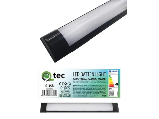 Svietidlo pod linku QTEC Q-35B 36W LED BATTEN LIGHT