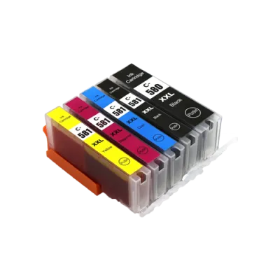 Canon CLI-581XXL Bk, C,M,Y + PGI-580XXLBk multipack kompatibilna cartridge