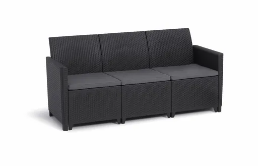 KETER Záhradná pohovka MARIANNE 3 | grafit