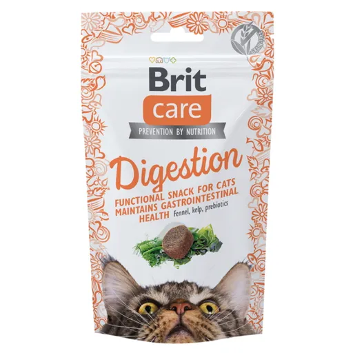 BRIT Care Snack Digestion s feniklom a kelpou pre mačky 50 g