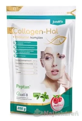 JutaVit Collagen 10 g + Hyalurón komplex Malina 200 g