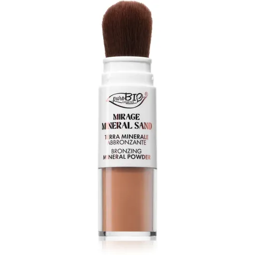 puroBIO Cosmetics Mirage Mineral Sand minerálny bronzujúci púder na tvár a telo odtieň 3.5 g