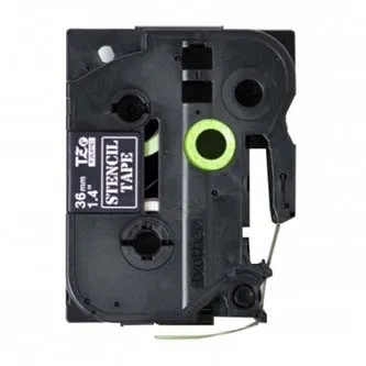 Brother STE-161, 36mm x 3m, čierna, originální kazeta s páskou Stencil