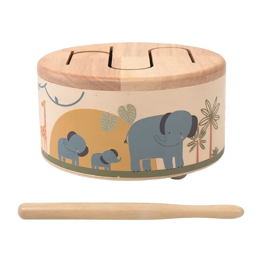 2KIDS TOYS Drevený bubienok safari
