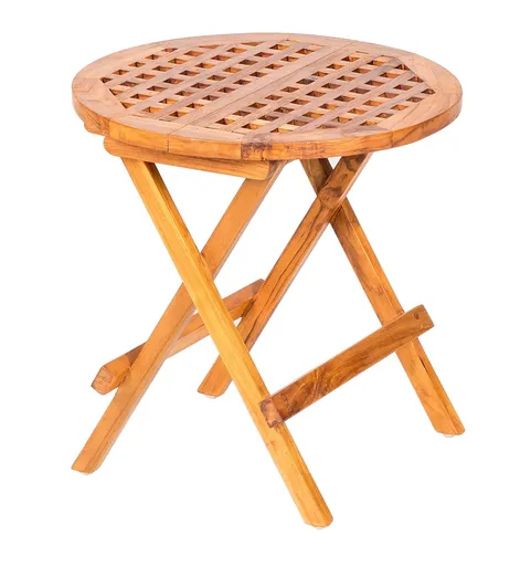 DEOKORK Teakový skladací stolík PICNIC