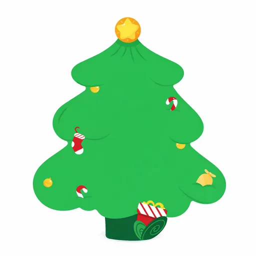 Niimbot 1EA03023902, 49x49mm, 150ks, vianočný stromček, farebné samolepiace štítky