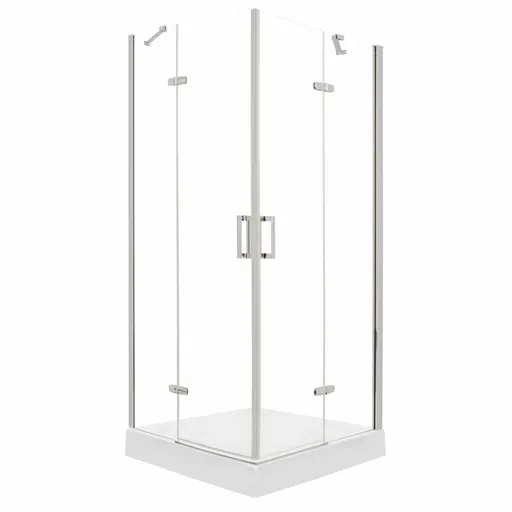 KERRA - Sprchovací kút Flow s vaničkou 80 (chróm) 5907548118455