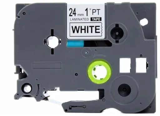 Brother TZe-FA251, 24mm x 3m, čierna tlač / biely podklad, zažehlovacia, kompatibilná páska