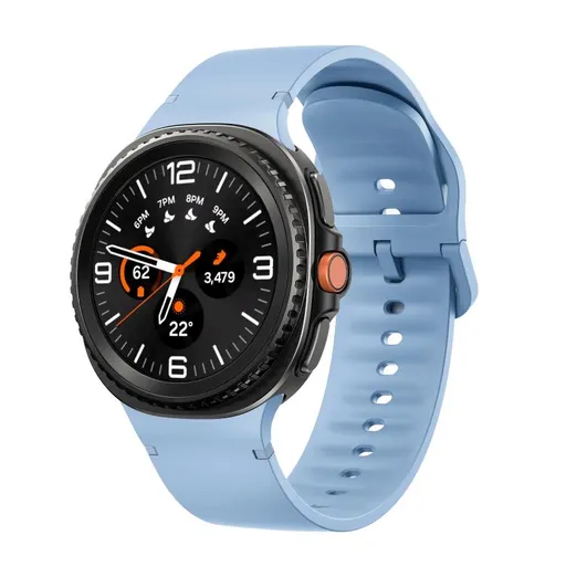SILICONE Vymeniteľný remienok pre Samsung Galaxy Watch8 / Watch8 Classic svetlomodrý