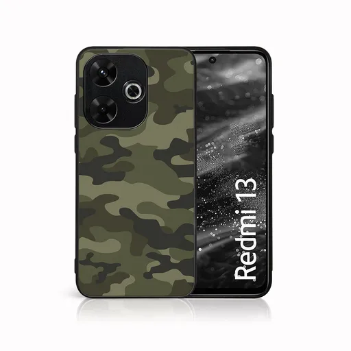 MY ART Ochranný kryt pre Xiaomi Redmi 13 GREEN CAMO (235)