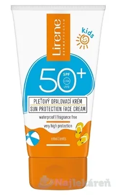 Lirene, Sun Kids SPF50 krém na tvár pre deti 50 ml