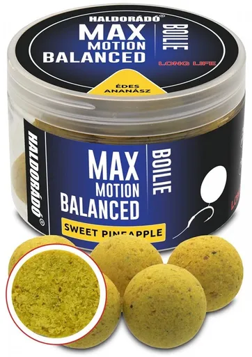 Haldorádó vyvážené boilies balanced max motion 70 g 20 mm - sladký ananás