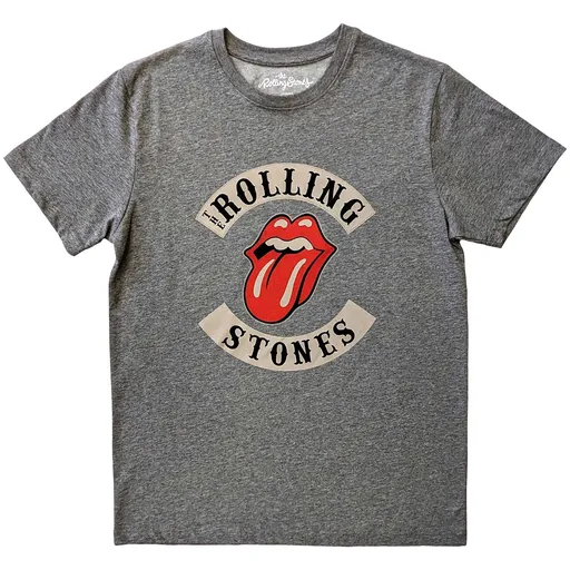 The Rolling Stones tričko Biker Tongue Šedá S