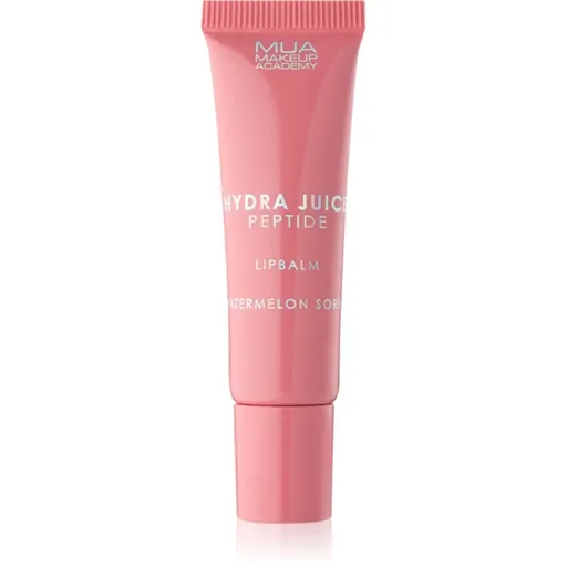MUA Makeup Academy Hydra Juice Peptide Lip Balm hydratačný balzam na pery pre lesk vône Watermelon Sorbet 10 ml