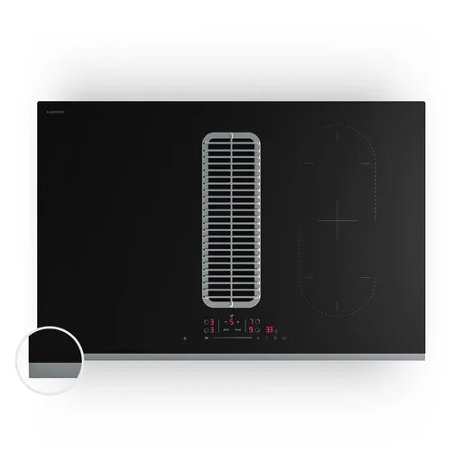 Klarstein Verosteel indukčná varná doska s integrovaným digestorom Elegantná, minimalistická, výkonná 8400 W 80 cm