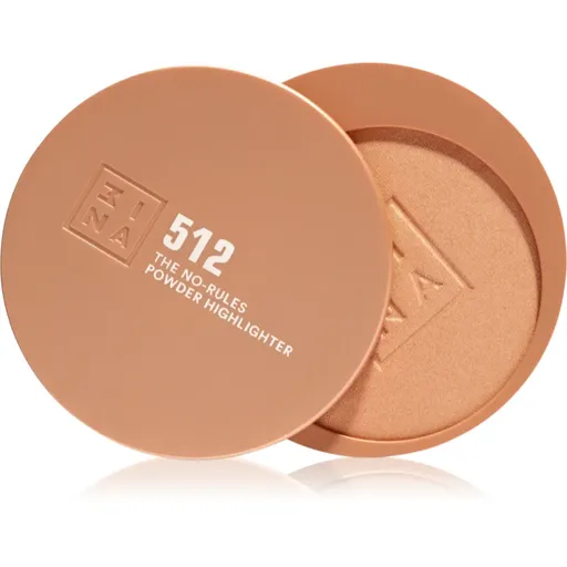 3INA The No-Rules Powder multifunkčné líčidlo na oči, pery a tvár odtieň 512 - Soft pearly gold, highlighter 8 g