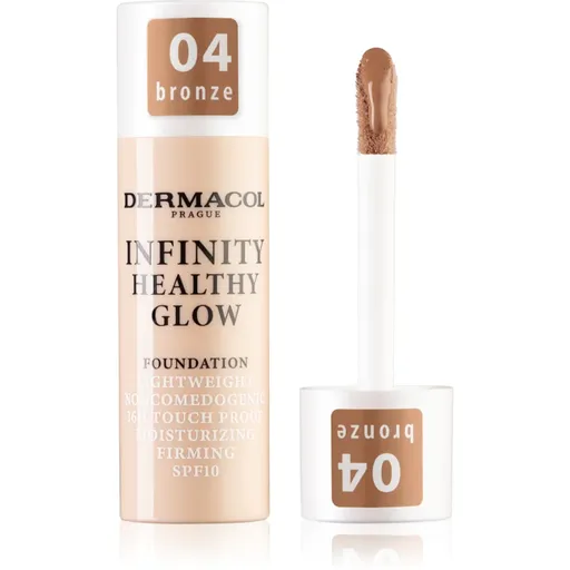 Dermacol Infinity Healthy Glow tekutý make-up SPF 10 odtieň 04 Bronze 20 g