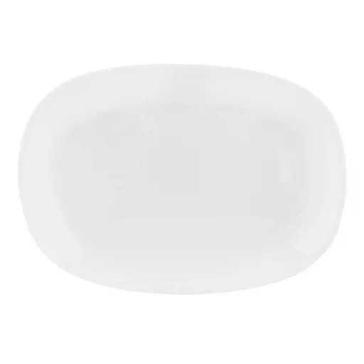 Altom Servírovací tanier z opálového skla White harmony 30 x 22,5 cm