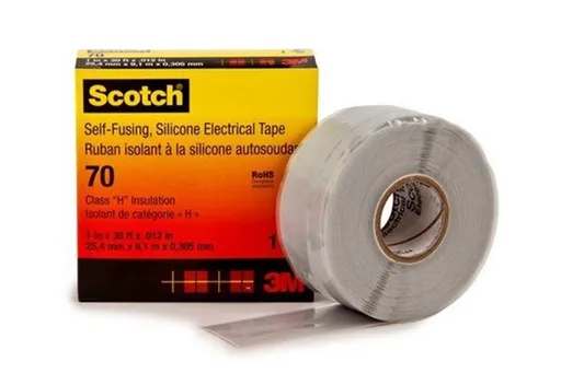 3M 70 Scotch Samozvariteľná silikónová páska, 25 mm x 9,1 m