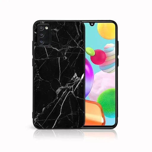 MY ART Ochranný obal pre Samsung Galaxy A41 BLACK MARBLE (142)
