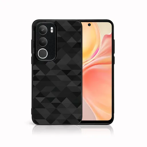 MY ART Ochranný kryt pre Vivo Y19s BLACK TRIANGLES (232)