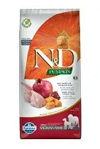 N&D Pumpkin DOG Adult M/L Prepelica a granátové jablko 12kg