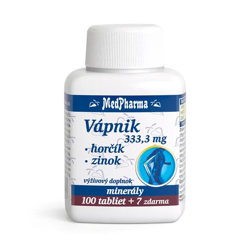MEDPHARMA Vápnik + horčík + zinok 107 tabliet