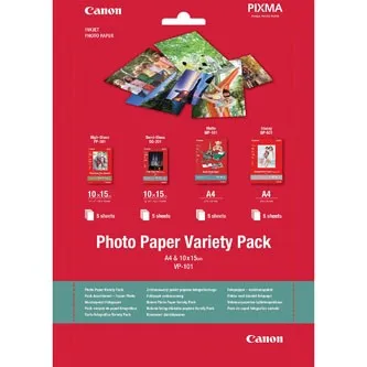 Canon Photo Paper Variety Pack VP-101 0775B079, 20ks, biely, foto papier