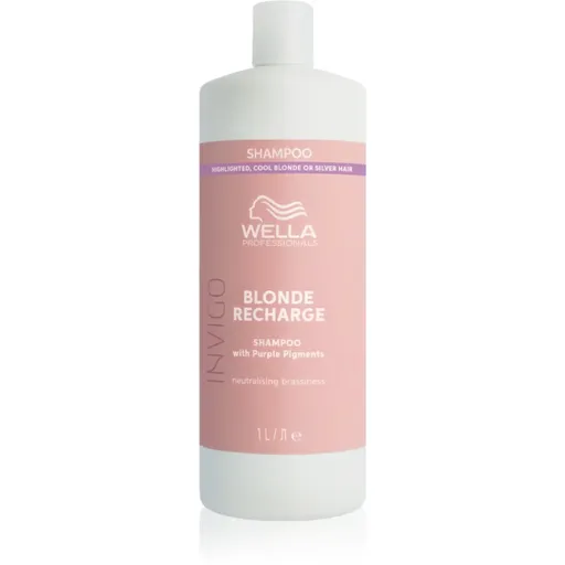Wella Professionals Invigo Blonde Recharge šampón pre blond vlasy neutralizujúci žlté tóny 1000 ml