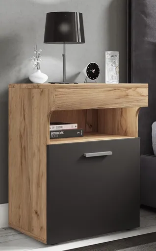 VCM Noční stolek Slepal M, antracit