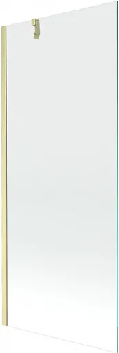 MEXEN/S - Next vaňová zástena FIX 80 x 150, transparent, zlatá kartáčovaná 895-080-000-00-00-55
