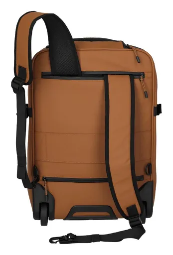 Cestovný batoh na kolieskach Travelite Briize Backpack L Trolley Curry