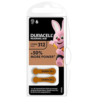 Duracell Jednorazové zinko-vzdušná batéria ZA, 6-pack