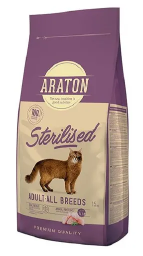 ARATON cat adult sterilised - granule pre kastrované mačky 15 kg