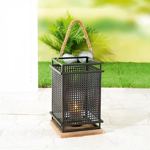 Gilde Kovová lucerna s výpletem