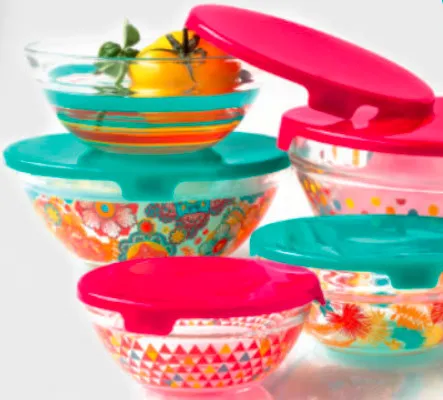 Súprava sklenených misiek