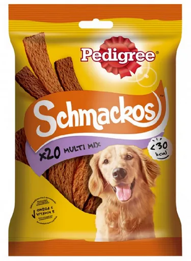 Maškrta pre psy PEDIGREE Schmackos Multipack 9x144g (20ks)