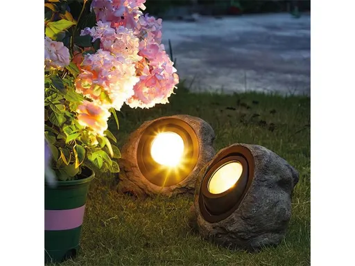 Svietidlo solárne GARDEN OF EDEN 11389C kameň